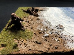 1/35 Scale Military Diorama Base Terrain Display Model Soldiers Figures Diecast