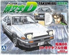 Aoshima Initial D No.5 Takumi 86 Retractable Ver. 1/32scale Model Kit Car Japan