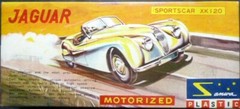 Sanwa Jaguar XK120 Export Specification Motorized Assembly Plastic Model Kit