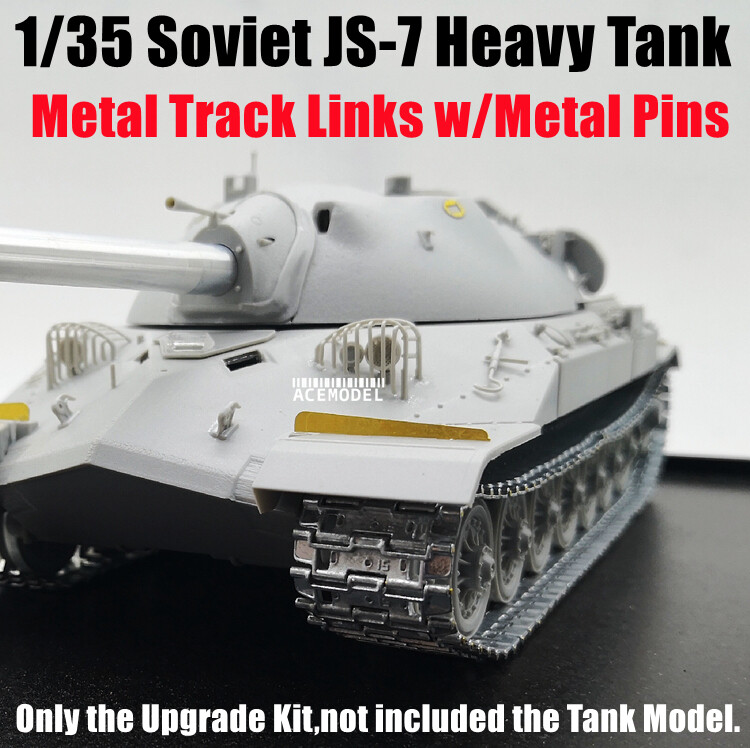 1/35 Soviet IS-7 Tank Metal Track Links w/Metal Gun Barrel for Trumpeter 05586