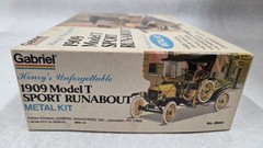 1909 FORD MODEL SPORT RUNABOUT METAL MODEL KIT – GABRIEL – 1/20