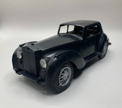 Vintage Ideal Rolls Royce Model Car Promo Type Screw Together Plastic 8″ Black