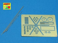 Aber 1/35 German 2m, 1,8m and 1,4m Star Aerials / Antennas Command Tanks R-30