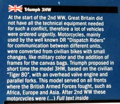1/9 Italeri British WWII Triumph 3HW Motorcycle w/ Equipment # 7402