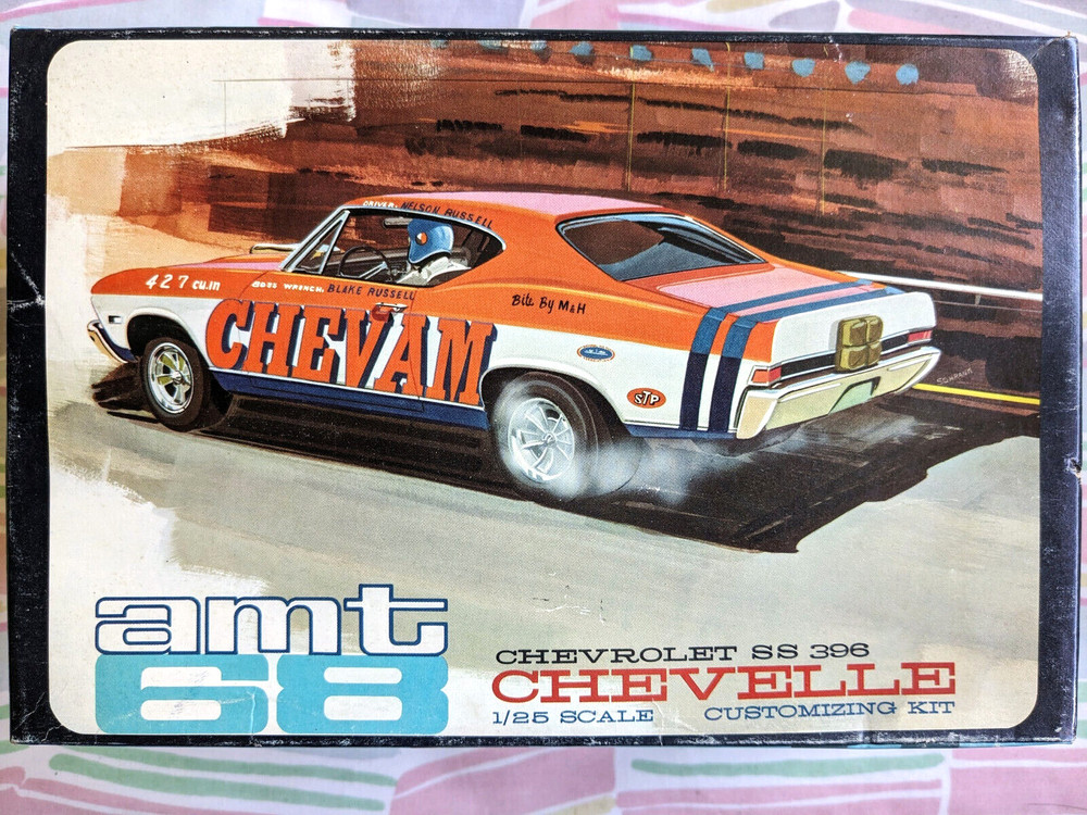 L@@K! **RARE *ORIGINAL VINTAGE AMT 1968 CHEVY CHEVELLE SS 396 KIT *SUPER C@@L!