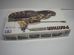 Tamiya WWII Military German Panther Tank Model Kit No. 65 Scale 1/35 Incomplete