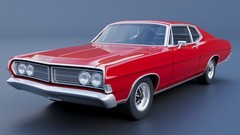 ABS-LIKE RESIN 3D PRINTED 1/25 1968 FORD GALAXIE 500 2-DOOR FASTBACK KIT