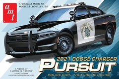1/25 Scale Model Kit NEW TOOLING ’21 Dodge Charger Pursuit Police Car byAMT 1324