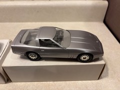 Lot of 3 1984, 1985, & 1986 Corvette Promo Cars Silver, Blue & Gold