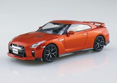 USA Stock Aoshima 1/32 The Snap Kit Nissan GT-R Ultimate Shiny Orange 07-A 56387