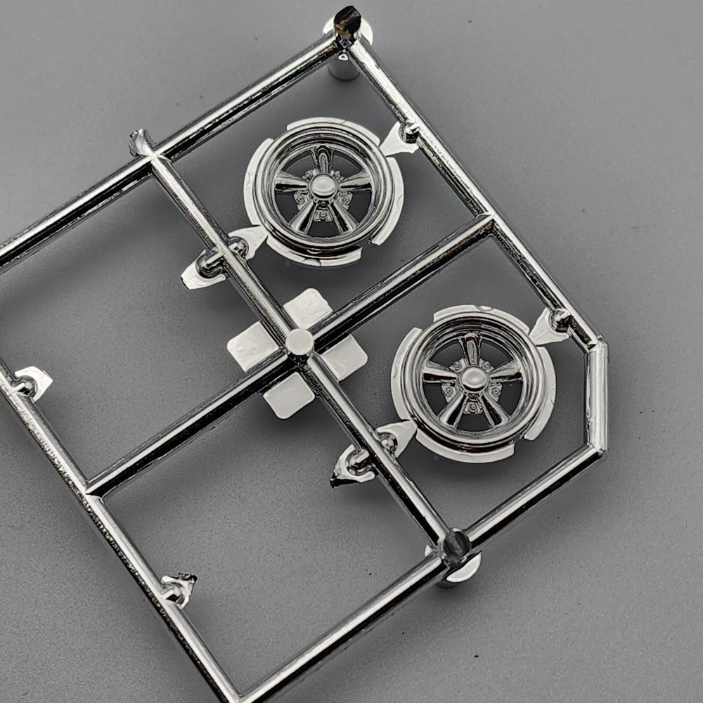 Polar Lights 6401 1965 Dodge Coronet 500 Parts 2 Chrome Hotrod Wheels