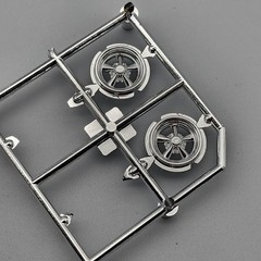 Polar Lights 6401 1965 Dodge Coronet 500 Parts 2 Chrome Hotrod Wheels