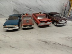 Model Junkyard/parts Plastic , Nice Custom Race Car Lot Of 4 Pickup ,elcamino