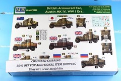 Master Box 72008 British Armoured Car Austin MK IV WWI model scale 1/72