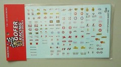 SPONSOR SHEET #2 1:24 1:25 GOFER RACING DECALS CAR MODEL ACCESSORY 11011