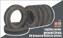 Heavy&Lanmo LM-35042 1/35 AB Armored Vehicle Series“Sigillo Verde”Gravel Tires