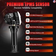 Pre-Programmed 315Mhz TPMS, Tire Pressure Sensor Fit for:-Chevy Suburban