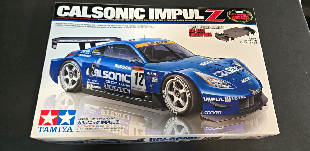 Tamiya Calsonic Impul Z Nissan 1:24 Unassembled Plastic Model Kit Blue 24280