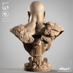 God of War Kratos Bust model kit unassembled unpainted see Description