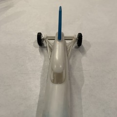 The Blue Flame Land Speed Natural Gas Rocket Car Promo Model Toy 1970s