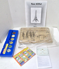 New Old Stock Heller France 61201/81201 1/650 Eiffel Tower 19″ Tall Model Kit
