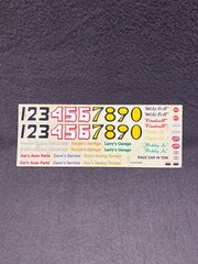 AMT ’65 Olds 88 Modified Stocker Decal Sheet Kit #30143 Vintage Wild Bill Garage