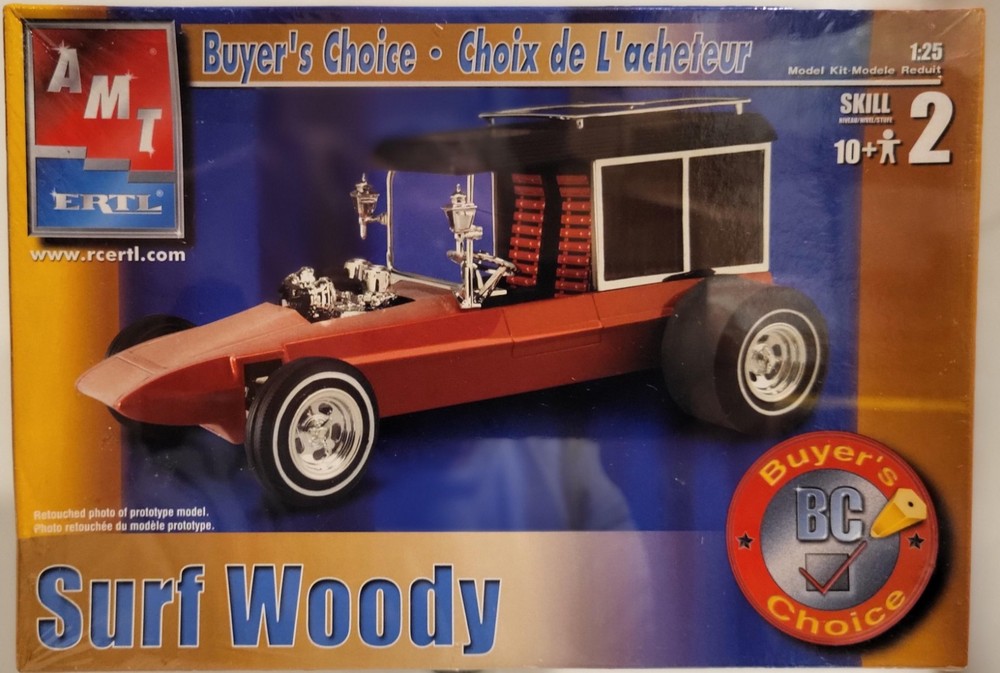 AMT ERTL Surf Woody 1/25 Scale # 31-921 (New Factory Sealed)