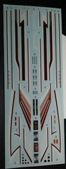 1969 Plymouth GTX Pro Street 1/25 Lot of 2 waterslide decal sheet drag graphics
