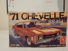 *Vintage / Rare* 1:25 AMT ’71 Chevy Chevelle SS 454 (Empty) Model Box #T117-225