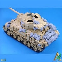 1/35 M51 Sherman Tank Stowage Resin Kit Accessory Set (NO TANK) Unassembled Toys