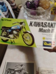 1971 Revell #H-1500 Kawasaki Mach III 1/12 Scale Motorcycle Model Kit