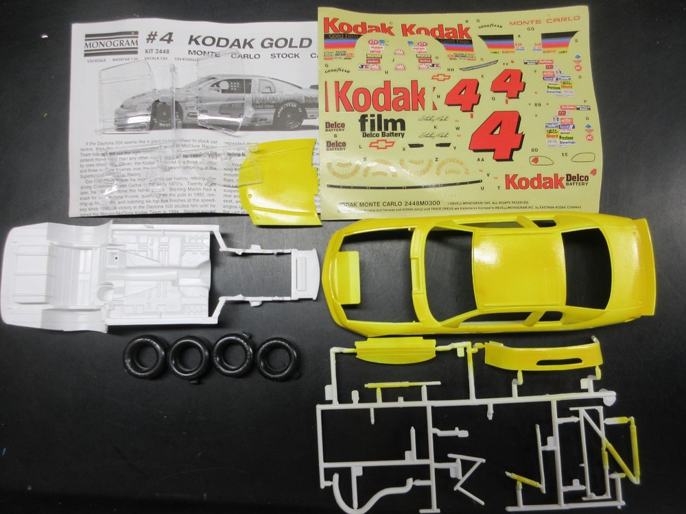 REVELL 1/24 #4 KODAK GOLD FILM MONTE CARLO bagged kit LOT#104