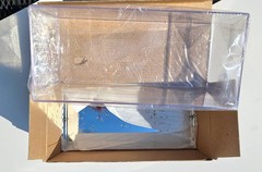 Lindberg 1/24 1/25 scale single model car plastic display case – chrome base NEW
