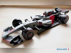 Audi F1 2026 Concept Car Kit Model Unassembled Black Red Silver Plastic