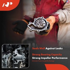 A-Premium Engine Water Pump W/Seal [SOHC V8 6.2L] Compatible with Ford – E,F