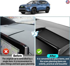 2025 RAV4 Behind Screen Organizer for Toyota RAV4 2025 Accessories Dash Storage