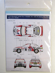 Decalpool 1/24 Scale Lancer Evo 2 Sweden 1995 Decal Sheet DP260 for Hasegawa