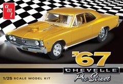AMT 1967 CHEVY CHEVELLE PRO STREET 1:25 SCALE MODEL KIT #876