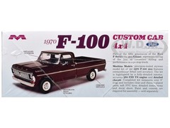 SKILL 3 MODEL KIT 1972 FORD F-100 CUSTOM CAB 4X4 PICKUP 1/25 BY MOEBIUS MOE-1230