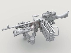 Legend 1/35 M240 Machine Gun on Vehicle Mount w/Swing Arm Var #3 (2 pcs) LF3D017