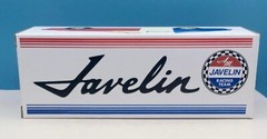 1969 AMC Javelin Red White Blue Racing Team Custom Promo Model BOX ONLY NO CAR