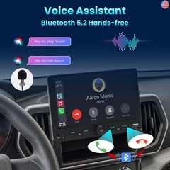 Single Din Car Radio Touchscreen (7″ Adjustable) Compatible with Apple CarPlay
