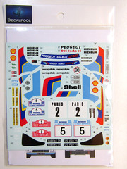 Decalpool 1/24 Peugeot 205 Turbo 16 WRC 1985 Decal Sheet #DP314 for Tamiya kit