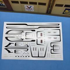FOB NICE 57 Chevy Bel Air Detailed Decal Sheet W Scallops 1:25 LBR Model Parts