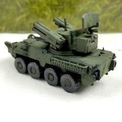 Tank World Mobile War 1/144 Stryker Wheeled Armored Vehicle Finished Model