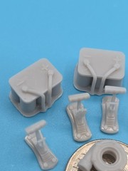 3D Printed 1/25th Scale 16 Piece Automotive Detail Parts Kit Turbo, 3A