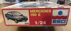 Esci #3046 1:24 Scale Mercedes 190E – Open Box/Sealed Bags – 100% Complete