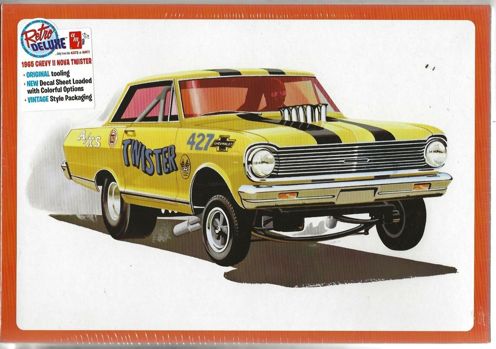 AMT 1965 Chevy II Nova ‘Twister’ Funny- Drag Car in 1/25 1293 ST (104)