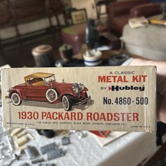 Vintage Hubley Metal Model Car Kit 1930 Packard Roadster no. 4860-500 Parts