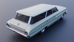 3d Printed 1/25 Country Sedan Station Wagon Model Kit
